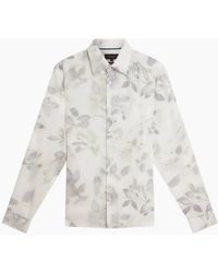 Ted Baker - Kalmill Regular Fit Leaf Shadow Print Shirt - Lyst