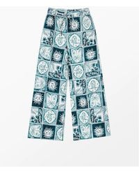Ro&zo - Petite Zodiac Print Trousers - Lyst