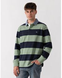 GANT - Regular Fit Chambray Stripe Heavy Rugger - Lyst