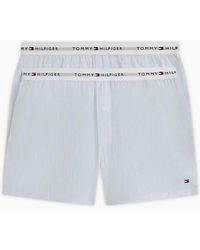 Tommy Hilfiger - 2-Pack Ithica Stripe Signature Cotton Boxer Shorts, Breezy - Lyst