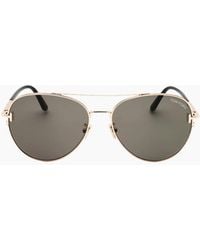 Tom Ford - Shiny Rose Smoke Lensed Sunglasses - Lyst