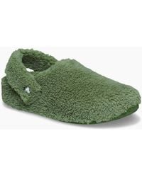 Crocs™ - Classic Cozzzy Polyester Army Slippers - Lyst
