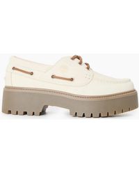 Timberland - Stone Street Natural Nubuck Boat Shoes - Lyst
