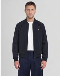 Lyle & Scott - Nylon Padded Bomber Jacket - Lyst