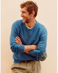 aubi - Saxilby Cotton Tuck Stitch Crew - Lyst
