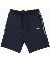 BOSS - Headlo 1 Cotton Blend Shorts Dark 402 - Lyst
