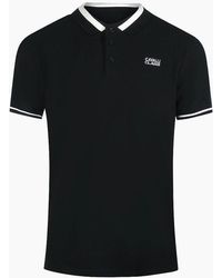 Roberto Cavalli - Cavalli Class Bold Stripe Collar Polo Shirt - Lyst