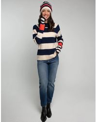 Nooki Design - Farah Knitted Stripe Beanie - Lyst
