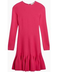 Ted Baker - Loisss Flippy Skirt Long Sleeve Fuchsia Mini Dress - Lyst