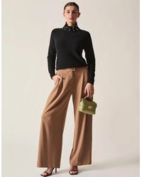 James Lakeland - Pearl-Embellished High-Neck Jumper - Lyst