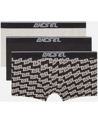 DIESEL - Plain Boxer Shorts Three Pack - Lyst