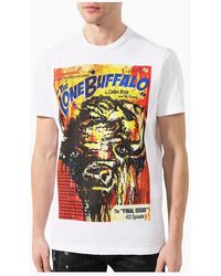 DSquared² - T Shirts Shorts Sleeve Crew Neck Casual Cotton Tops - Lyst
