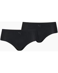 PUMA - 2-Pack Microfibre Seamless Mid-Rise Hipster Briefs - Lyst