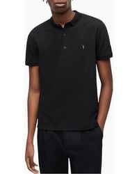 AllSaints - All Saints Reform Polo Shirt Summer Cotton Top - Lyst