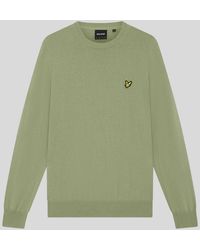 Lyle & Scott - Cotton Merino Crew Neck Jumper - Lyst