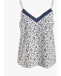 Tommy Hilfiger - Woven Cami Print Top Feather Print Ecru - Lyst