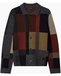 Paul Smith - Ps Patchwork Button Through Cardigan 78 - Lyst