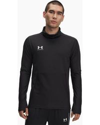 Under Armour - Challenger Pro Slim Fit Funnel Neck Long Sleeve T-Shirt - Lyst