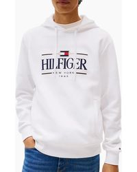 Tommy Hilfiger - Hoodies Tonal Logo Embroidery Casual Cotton Long Sleeve Top - Lyst