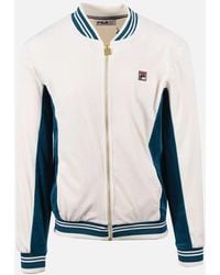 Fila - Vintage Miguel Track Jacket Gardenia/Deep Lagoon - Lyst