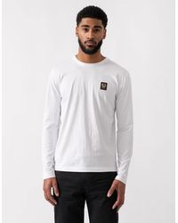 Belstaff - Long Sleeved Logo Patch T-Shirt - Lyst