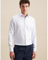 Seidensticker - Regular Fit No Iron Spread Kent Structured Business Shirt Light - Lyst