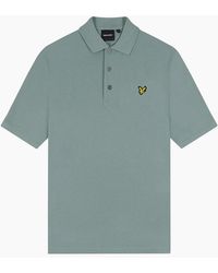 Lyle & Scott - Lyle & Scott Slate Plain Polo Shirt - Lyst