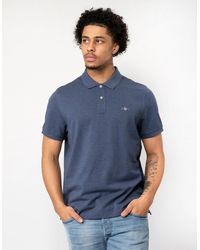 GANT - Regular Fit Short Sleeve Shield Logo Pique Polo - Lyst