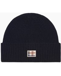Aquascutum - Active Label Beanie Hat - Lyst