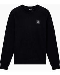 EA7 - Embroidered Rear Logo/ Sweatshirt - Lyst