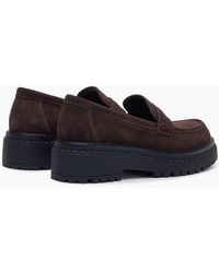 Hush Puppies - Odessa Leather Chocolate Loafers - Lyst