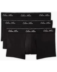 Calvin Klein - 3-Pack Icon Cotton Stretch Script Boxer Trunks - Lyst