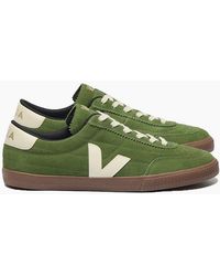 Veja - Panenka Suede Trainer Militar/Pierre/Bark - Lyst