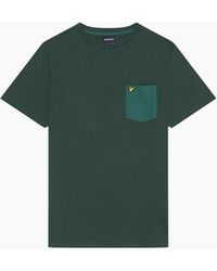 Lyle & Scott - Lyle & Scott Tonal Pocket Argyle T-Shirt - Lyst