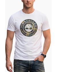 Timberland - Printed T Shirts Crew Neck Summer Top Short Sleeve Premium Tee - Lyst