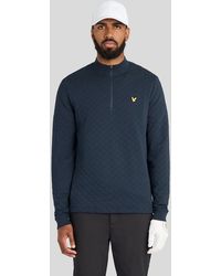 Lyle & Scott - Quilted 1/4 Zip Midlayer - Lyst