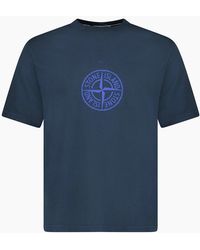 Stone Island - Compass-Print Crewneck T-Shirt - Lyst