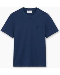 Ami Paris - 'Ami De Coeur' Heart T-Shirt Ink - Lyst