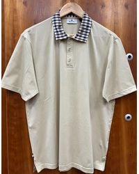 Aquascutum - Supima Cotton Club Check Colour Polo Shirt - Lyst