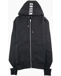 Versus - Versace Versus Tape Logo Hooded Sweatshirt - Lyst