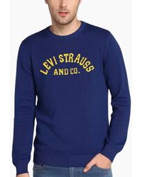 Levi's - Levi's Sweatshirts Jumper Sweat Retro Crew Neck Casual Cotton Levi Sweater - Lyst