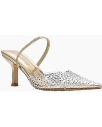 XY London - Ladies Tia Metallic Perspex Court Shoes - Lyst