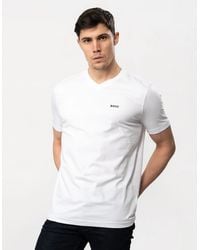 BOSS - Boss Tee V Stretch Cotton V-Neck T-Shirt - Lyst