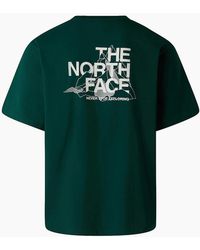The North Face - T Shirts Mountain Sketch Print Short Sleeve Crew Neck Tee - Lyst