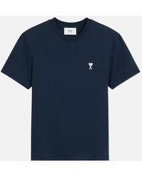 Ami Paris - Night 'Ami De Coeur' Cotton T-Shirt - Lyst