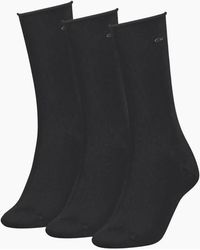 Calvin Klein - 3-Pack Classic Roll-Top Socks - Lyst