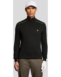 Lyle & Scott - Cotton Tipped 1/4 Zip Jumper - Lyst