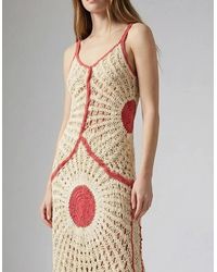 Oceanus - Soleil Crochet Ivory Dress - Lyst