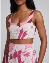 Oceanus - Delilah Beaded Co-Ord Top X By Poppy - Lyst