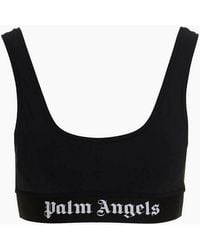 Palm Angels - Classic Logo Non Wired Low Impact Sports Bra - Lyst